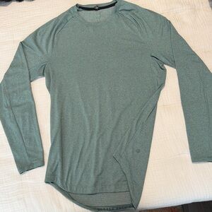lululemon athletica Drysense jasper green Long Sleeve Tee